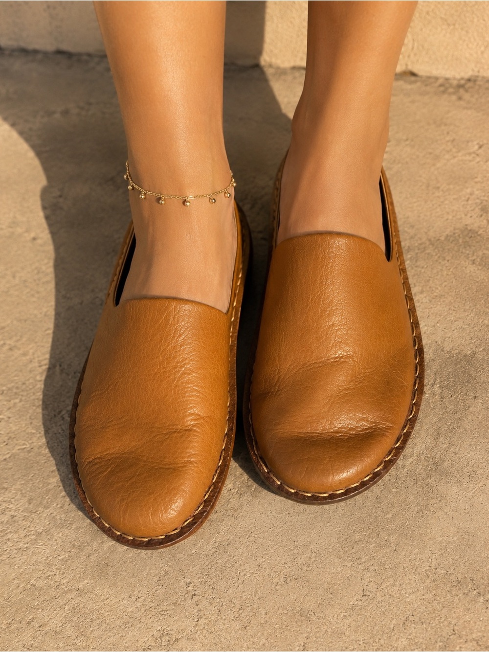 VIBAe Roma leather mules in cognac brown NEW Size EU 38 - Picture 2 of 5